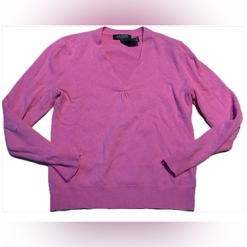 Ralph Lauren Pink Women's Sweater Petite Large